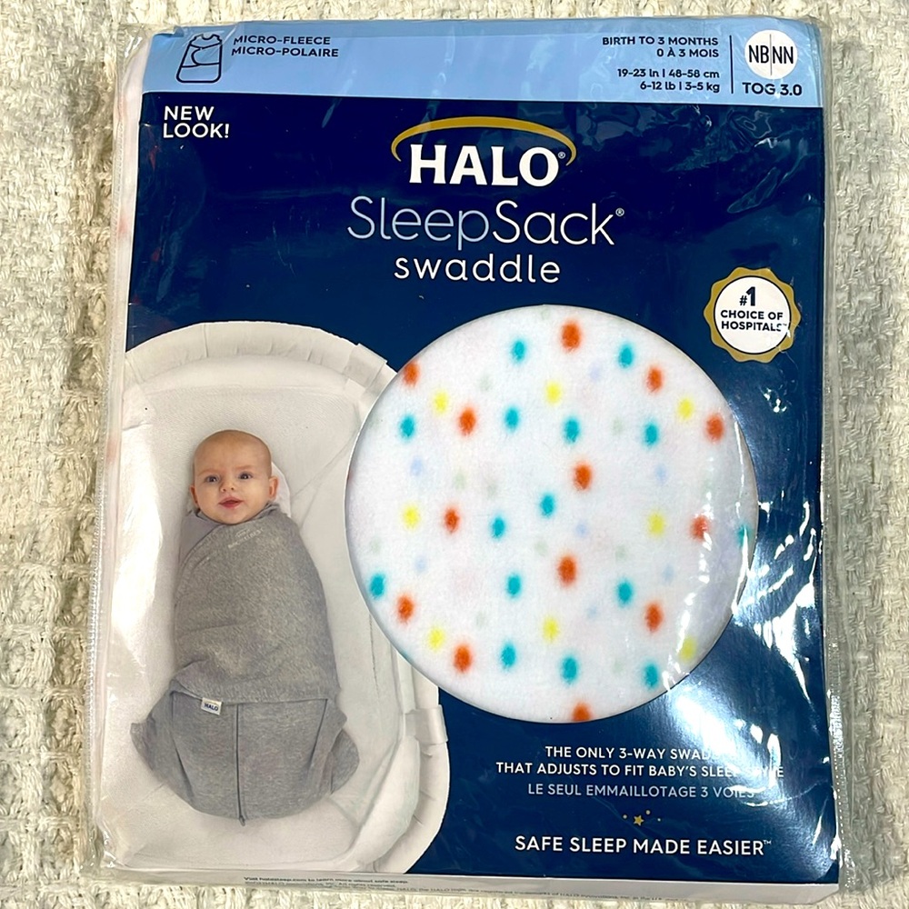 Brand new halo sleep sack swaddle micro fleece for newborns